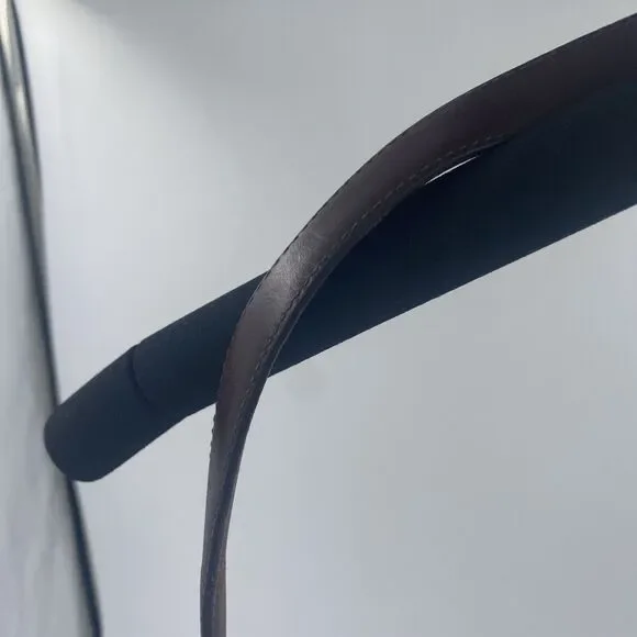 Vintage Brighton Leather Pebbled Brown Croc Embossed Shoulder Bag Purse - Picture 14 of 15